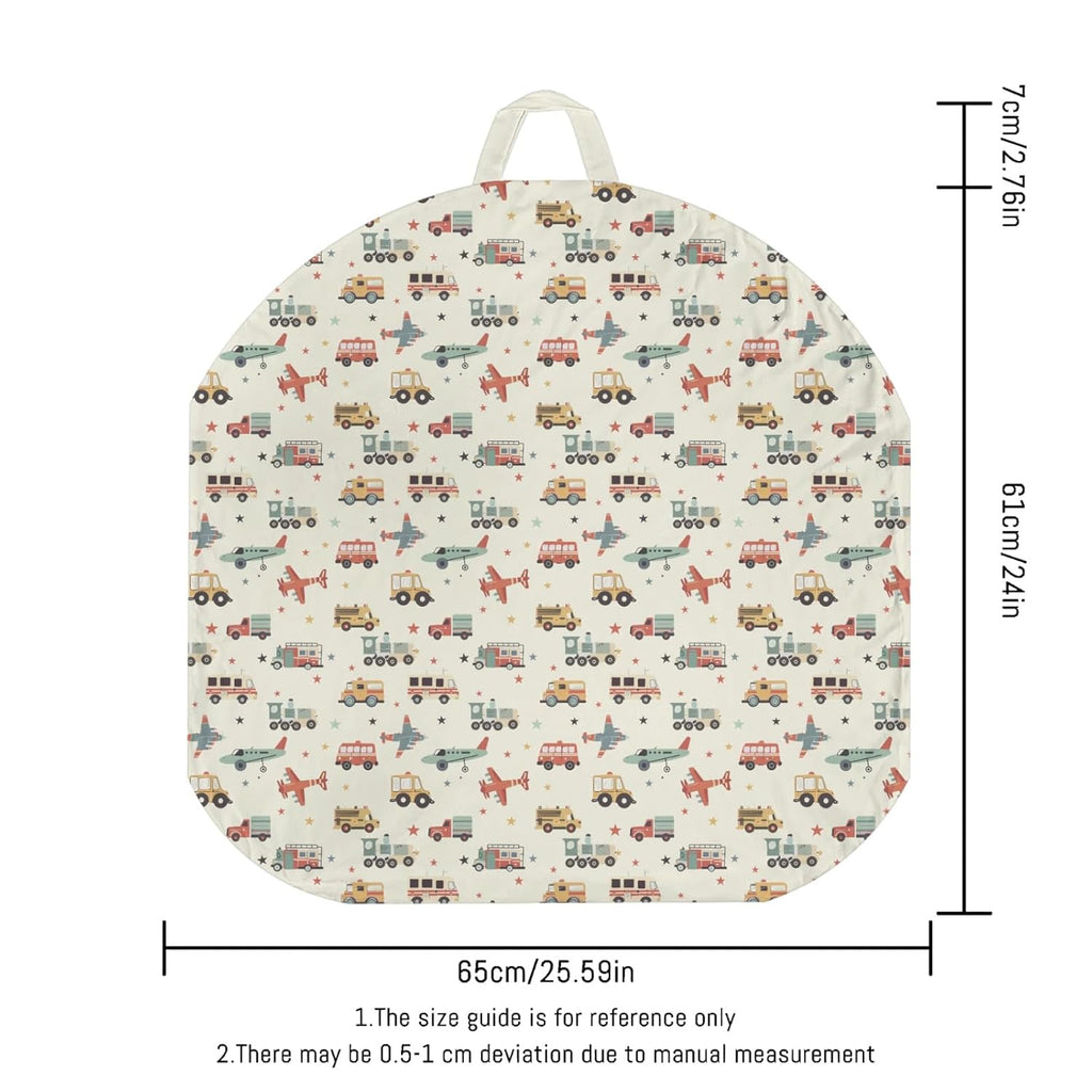 Cartoon Transportation Pattern Baby Lounger Cover, Unisex Plane Car Train Stars Removable Infant Newborn Snug Fit Floorseat Sleeping Lounger Slipcover for Boys Girls Lounger Pillow,Cover Only