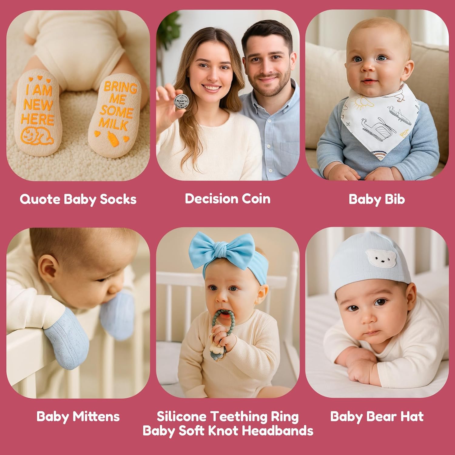 15Pcs New Mom Gifts for Women, Pregnancy Gift Set for First Mom, Baby Shower Basket for Expecting Parents,Gender Reveal Gifts with Mom and Dad Mug Cup Set (light blue)