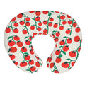 Boho Strawberry Flowers Baby Nursing Pillow Covers for Girl Strawberries Pink Bows Checkerboard Nursing Slipcovers for Breastfeeding Pillows Summer Fruit Soft Stretchy Cover for Newborn Infant