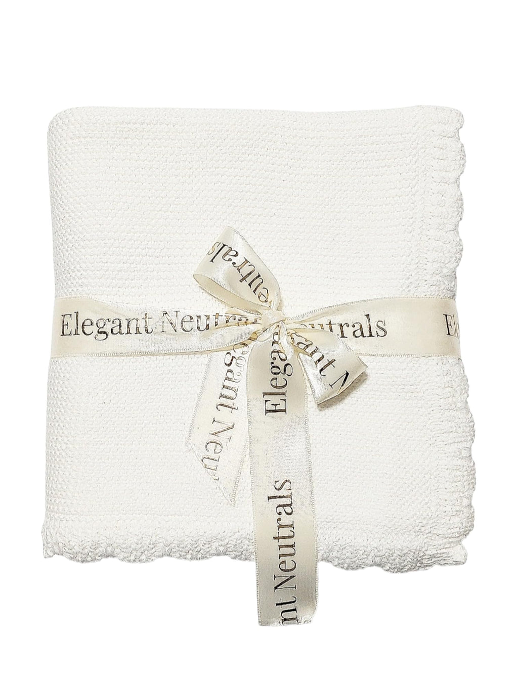 100% Cotton Knit Baby Blanket, Baby Knits, 100cm×60cm, Elegant and Nuetral Very Soft Cotton Blanket, 0-12 Months Baby, Oat.