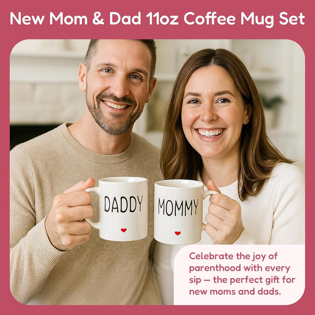 15Pcs New Mom Gifts for Women, Pregnancy Gift Set for First Mom, Baby Shower Basket for Expecting Parents,Gender Reveal Gifts with Mom and Dad Mug Cup Set (light blue)
